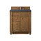 James Martin Vanities Bristol 30in Single Vanity, Saddle Brown w/ 3 CM Charcoal Soapstone Quartz Top 157-V30-SBR-3CSP - alternate 1